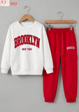 Kids Brooklyn New York Two-Piece Tracksuit Set