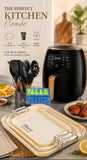Serving Tray, Silicone Kitchen Set And Air Fryer Combo