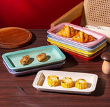 Six Piece Rectangular Stoneware Plate Set