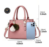 Ladies’ FF Handbag With Pom-Pom
