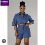 Ladies’ Two Piece Denim Set