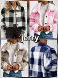 Women’s Jerry Checkered Fleece Jacket