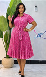 Ladies’ AT Pleated Midi Dress