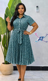 Ladies’ AT Pleated Midi Dress