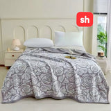 Petal Sherpa Fleece Throw Blanket 200cm x 230cm