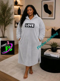 Ladies’ FF Love Hooded Fleece Lounger