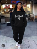 Ladies’ Blessed Two Piece Tracksuit Set