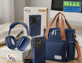 Lunch Bag, Headphones And Power Bank Combo