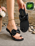 Ladies HF Flat Sandal with Bow