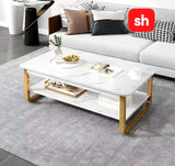 SH Marble Pattern Sofa Side Coffee Table