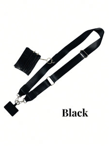 1-Pack 2024 New Crossbody Phone Lanyard With Zipper Wallet Attachment,  Nylon Neck Strap For Mobile Devices With Card Holder, Universal Anti-Theft Cell Phone Cord With Clip-On Detachable Wallet