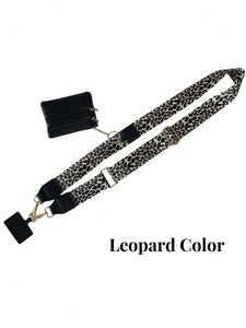 1-Pack 2024 New Crossbody Phone Lanyard With Zipper Wallet Attachment,  Nylon Neck Strap For Mobile Devices With Card Holder, Universal Anti-Theft Cell Phone Cord With Clip-On Detachable Wallet