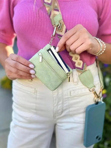 1-Pack 2024 New Crossbody Phone Lanyard With Zipper Wallet Attachment,  Nylon Neck Strap For Mobile Devices With Card Holder, Universal Anti-Theft Cell Phone Cord With Clip-On Detachable Wallet