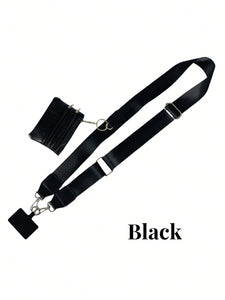 1-Pack 2024 New Crossbody Phone Lanyard With Zipper Wallet Attachment,  Nylon Neck Strap For Mobile Devices With Card Holder, Universal Anti-Theft Cell Phone Cord With Clip-On Detachable Wallet