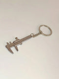 (The Color Of The Scale And Numbers Is Random)1 Pc Mini Caliper Key Chain Alloy Vernier Caliper Keyring Portable Rulers Calipers Keychain Small Measuring Gauging Tools 0-40mm