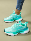Women's Fashion Casual Sports Shoes, Breathable Shock-Absorbing Road Running Shoes, Ultralight Lace-Up Athletic Sneakers, All Season
