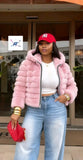 Ladies’ AT Fluffy Winter Jacket With Hood