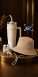 Water Bottle, Bluetooth Earphones And Hat Combo