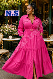 Ladies’ NS Long Sleeve Button-Up Dress