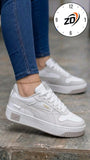 Ladies’ ZD Lace-Up Flat Shoes