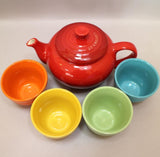 Five Piece LC Stoneware Tea Set