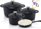 FT 7 Piece Cast Iron Cookware Set