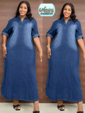 Ladies’ Plus Size Full Denim Dress