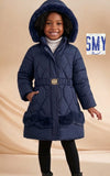 Girls’ SMY Jacket With Fluffy Hood