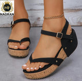 Ladies’ NF Heeled Wedge Sandals