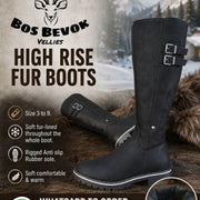 BosBeVok High Rise Fur Boots