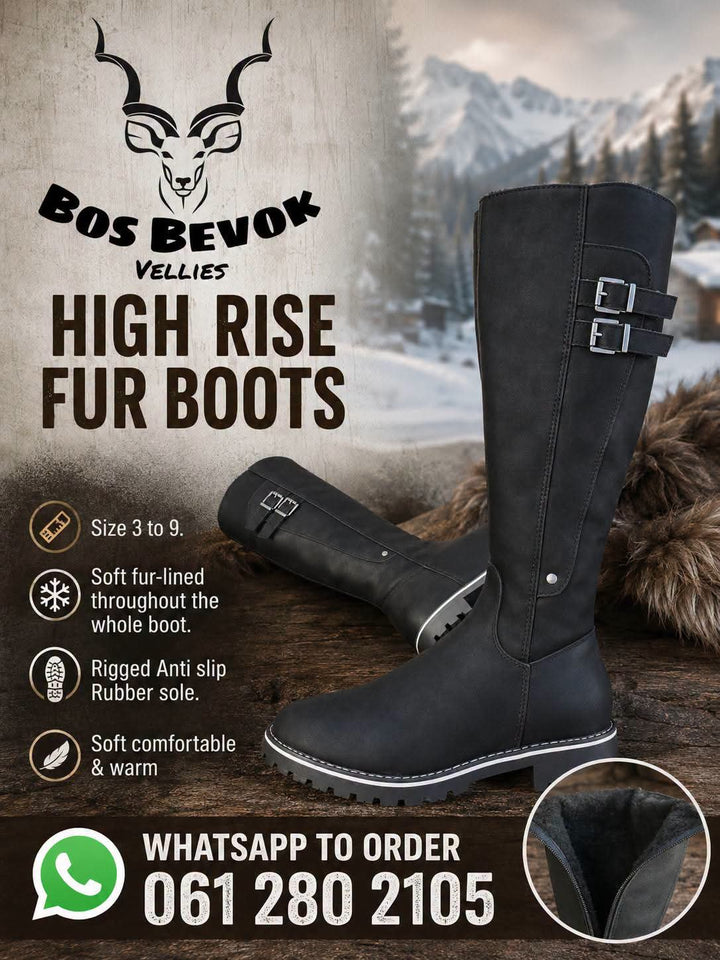BosBeVok High Rise Fur Boots