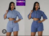 Ladies’ Two Piece Denim Set