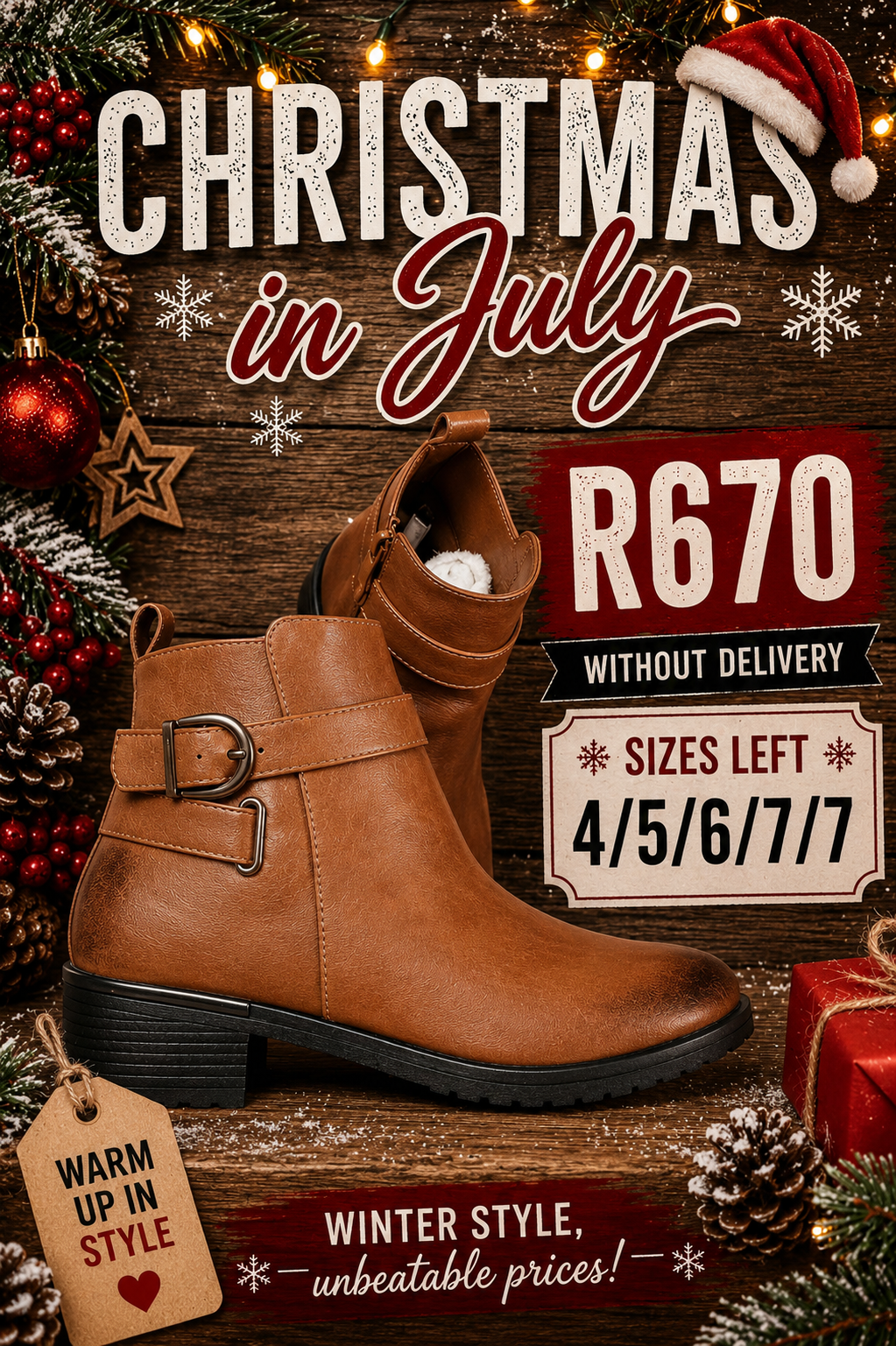 Buckle Ankle Boots