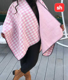 SH Thickened Warm Plaid Long Scarf Wrap