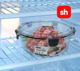 Four Piece Round Acrylic Storage Bowl Set With Lids