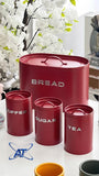 AT Four Piece Bread Bin Kitchen Set