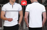 Men’s Zip-Up Golf T-Shirt