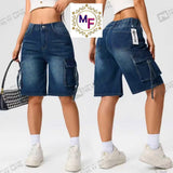Ladies’ MF Jean Shorts With Side Pockets
