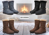 Women's Zip-Up Boots with Buckle