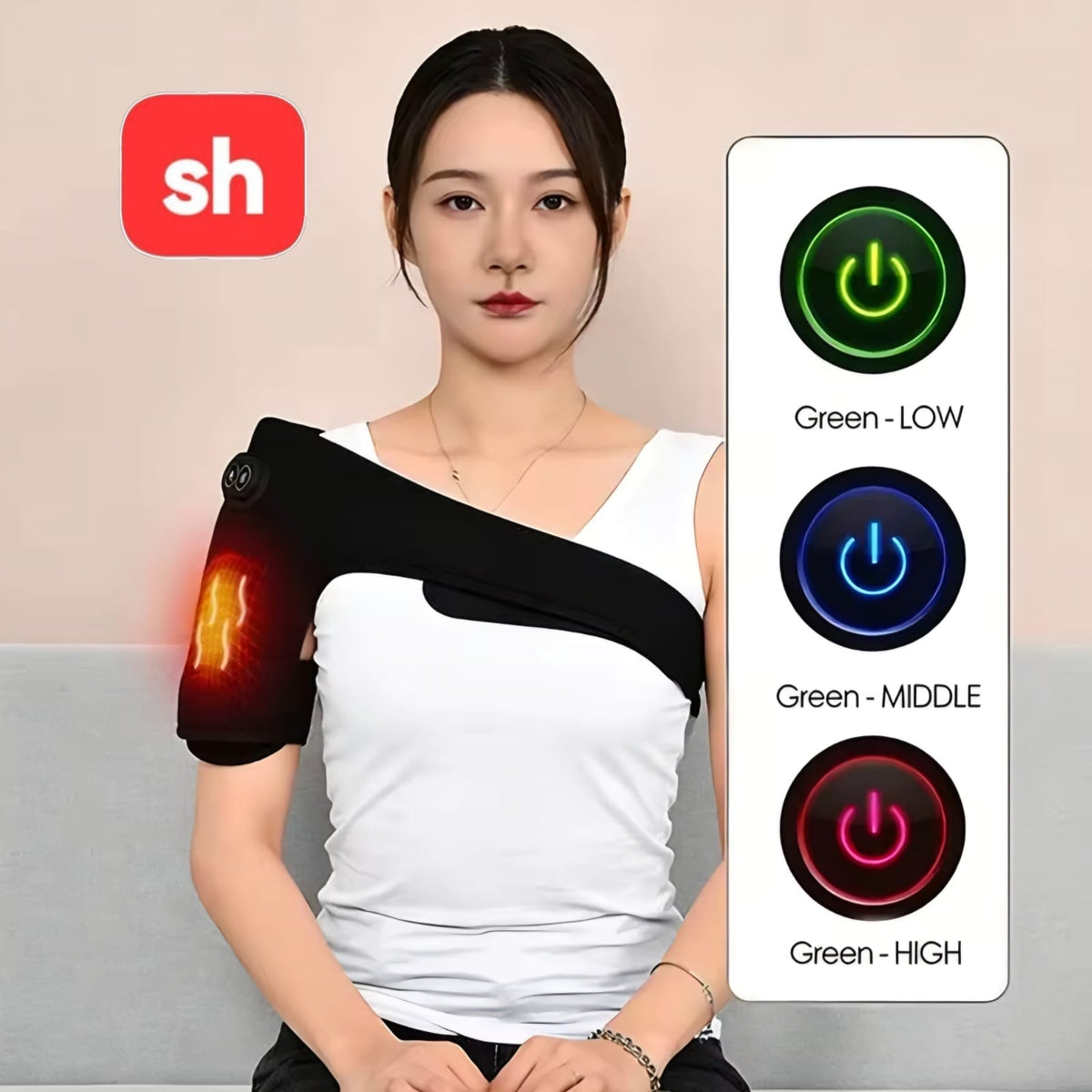 SH Electric Heating Vibration Shoulder And Knee Pad
