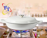 30cm Cast Iron Shallow Casserole Pot