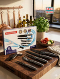 Six Piece Non-Stick Coating Knife Set