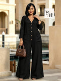 Ladies’ SH Button-Up Body Jumpsuit