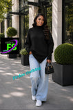 Ladies’ FS Cowl Neck Poncho-Style Long Sleeve Top