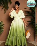 Ladies’ AF Gradient Flutter Sleeve Dress