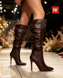 Ladies’ Knee-High Heeled Boots