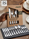 24 Piece Cutlery Set