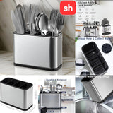 SH Stainless Steel Cutlery Bucket