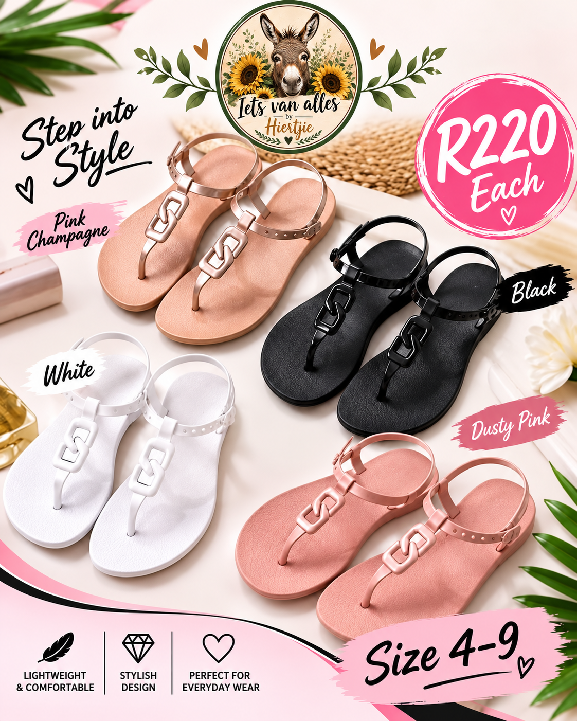 Chain-Link Fashion Sandals