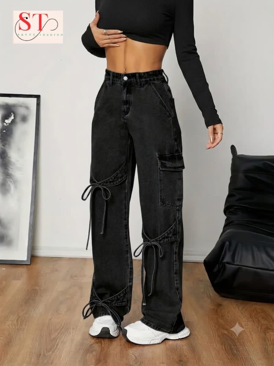 Ladies’ ST Side Pocket Baggy Jeans